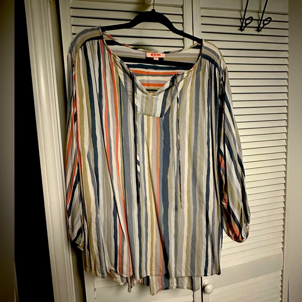 Woman’s Plus Striped Top